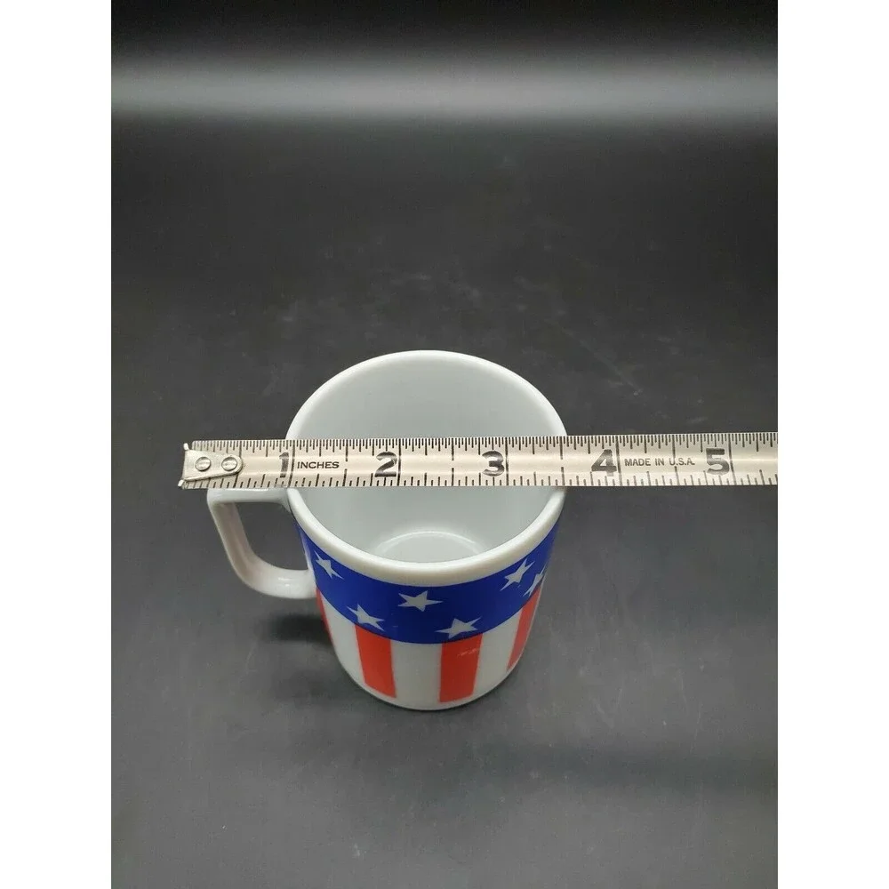 USA Flag Patriotic Coffee Tea Cup Made in Japan Vintage
